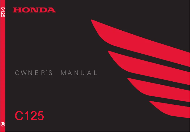 Page 1 de la notice Manuel utilisateur Honda Super Cub 125 (2019)