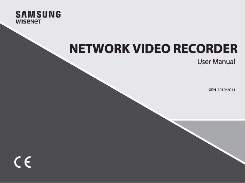 Page 1 de la notice Manuel utilisateur Samsung XRN-2011