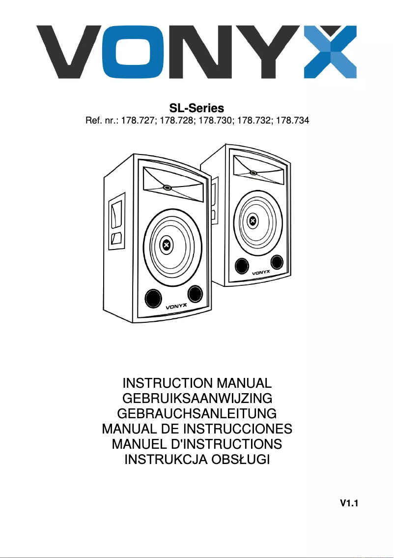 Page n°1 - Manuel utilisateur Vonyx SL12