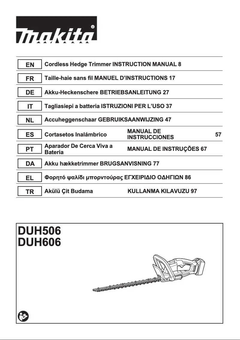 Page n°1 - Manuel utilisateur Makita DUH506
