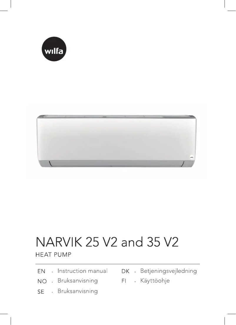 Page n°1 - Manuel utilisateur Wilfa Narvik 35 V2