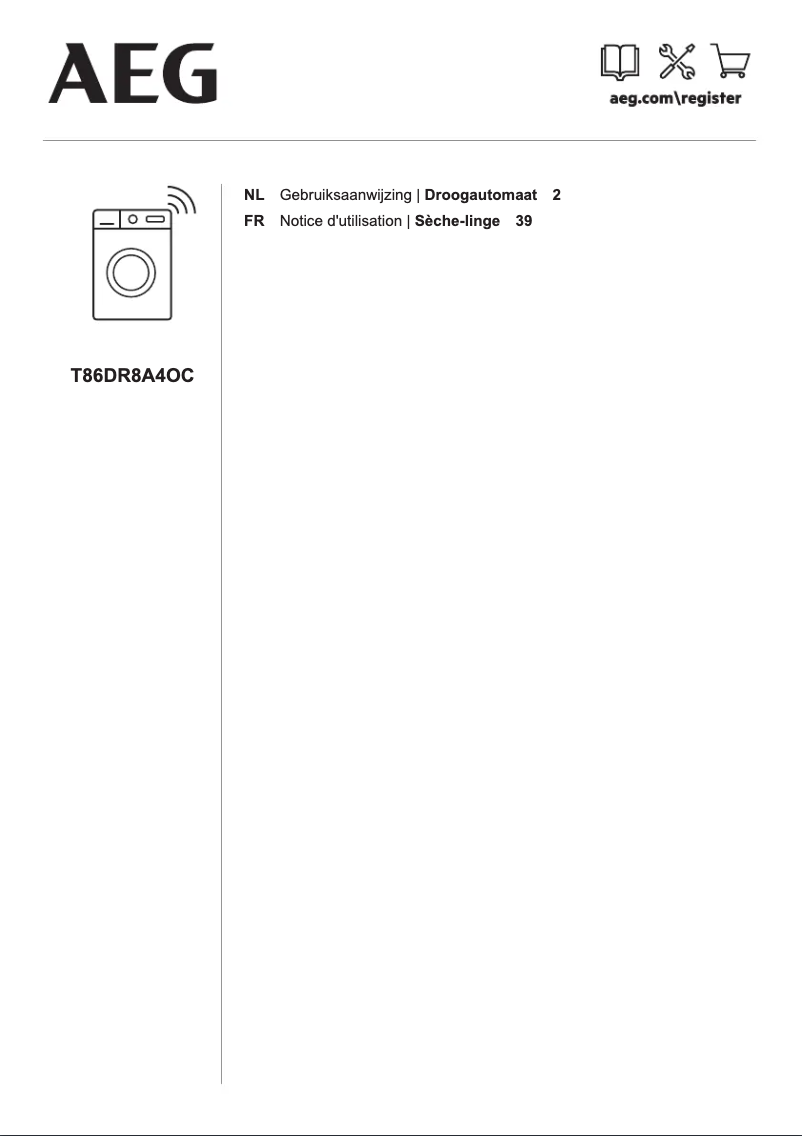 Image de la première page du manuel de l'appareil T86DR8A4OC