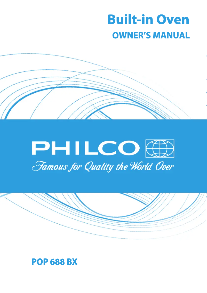 Page n°1 - Manuel utilisateur Philco POP 688 BX