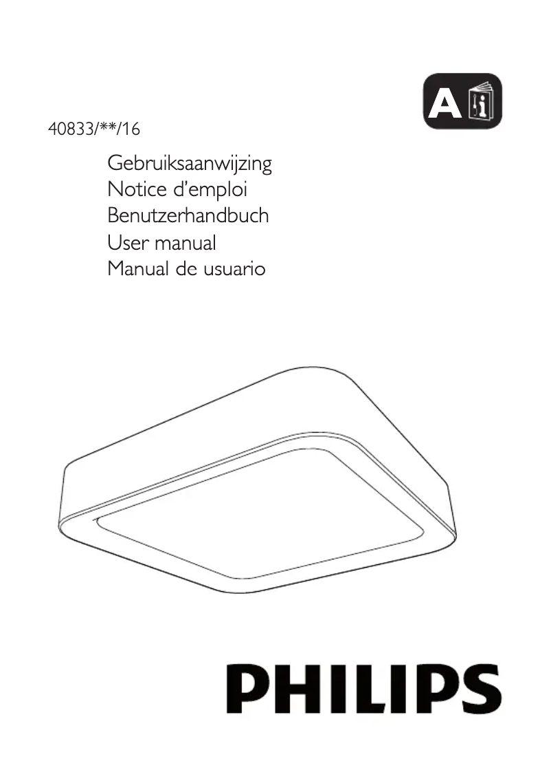 Page n°1 - Manuel utilisateur Philips Ledino 408333116 ceiling lighting