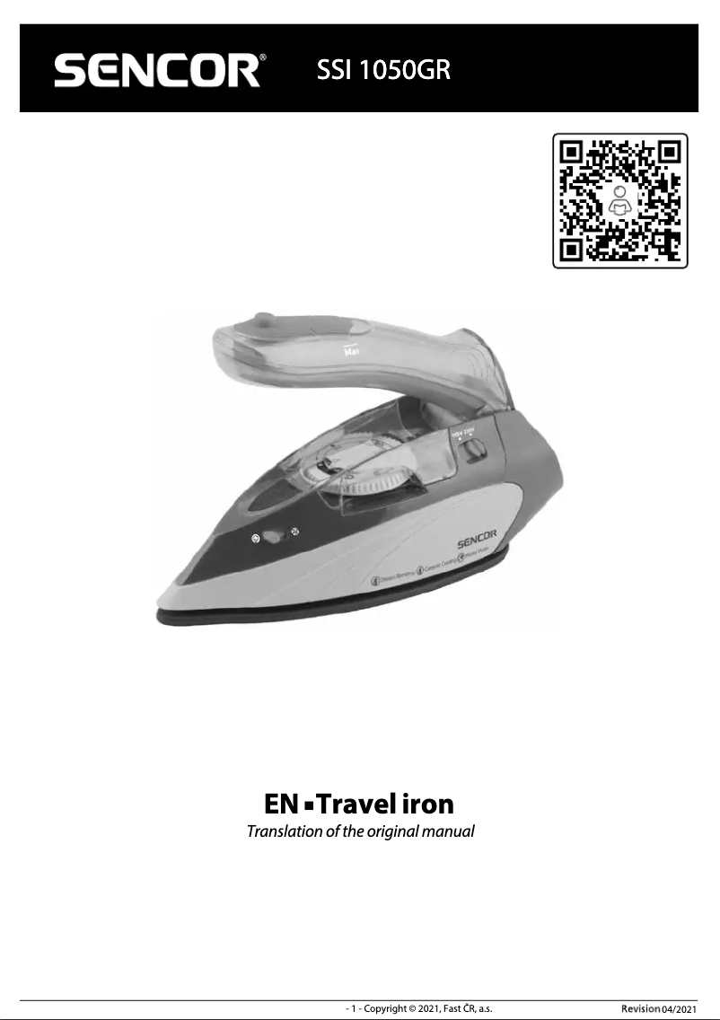 Page n°1 - Manuel utilisateur Sencor SSI 1050GR