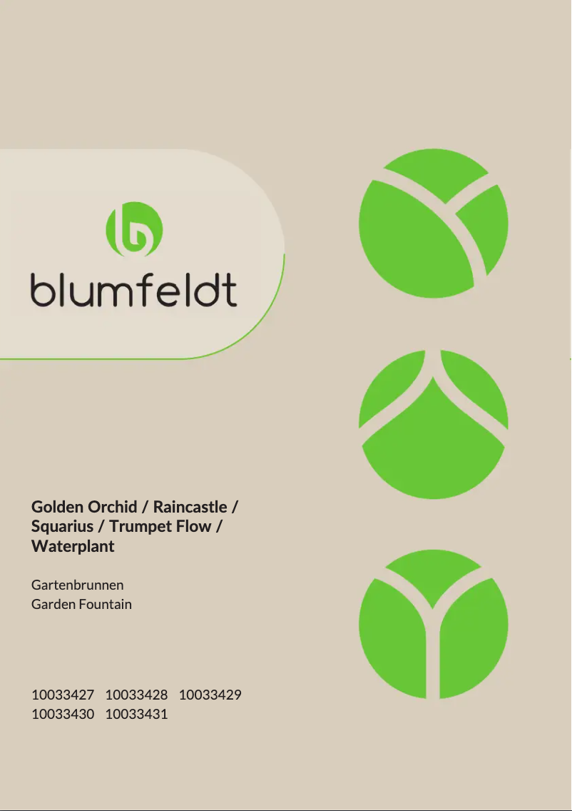 Página 1 del manual Manual de usuario Blumfeldt Squarius