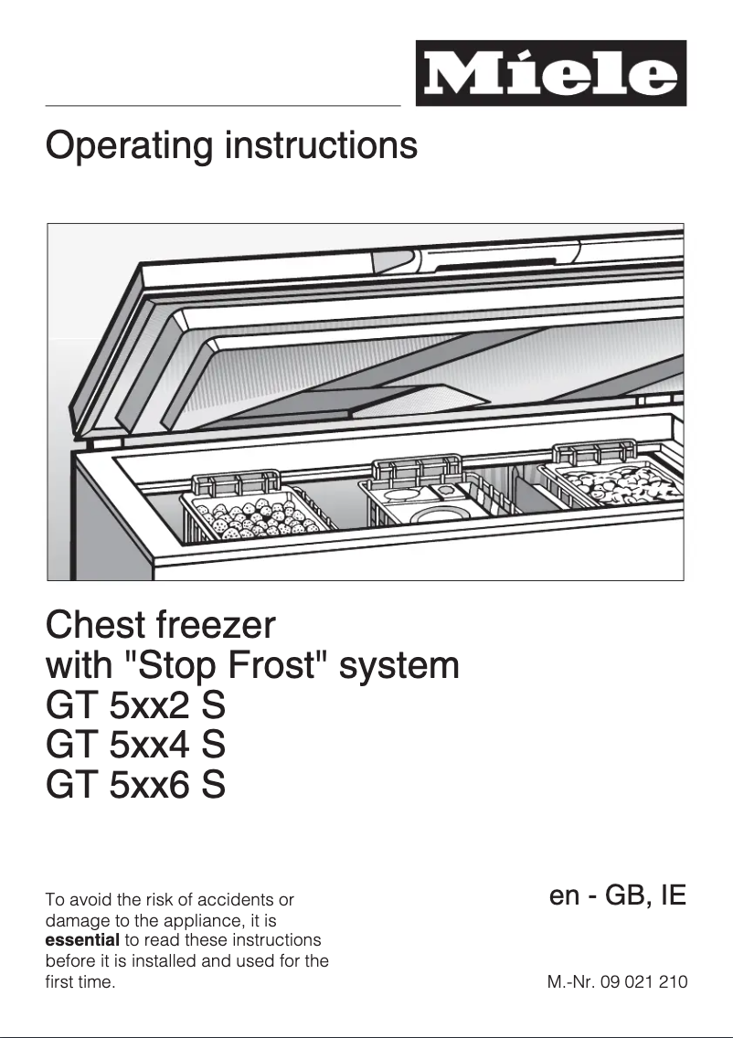 Page n°1 - Manuel utilisateur Miele GT5242 S