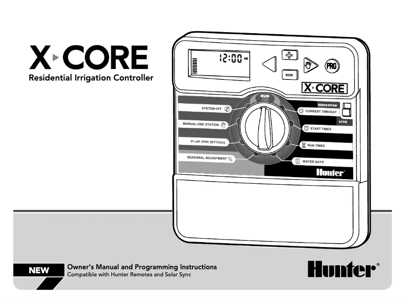 Página 1 del manual Manual de usuario Hunter X-Core 401i