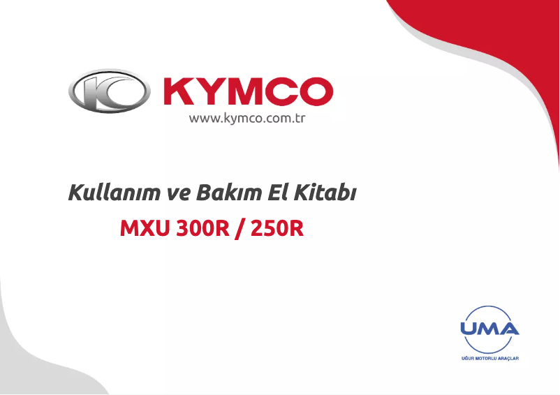 Page 1 de la notice Manuel utilisateur Kymco MXU 300R