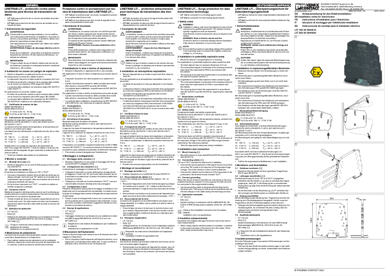 Page n°1 - Manuel utilisateur Phoenix Contact LIT 1X2-24