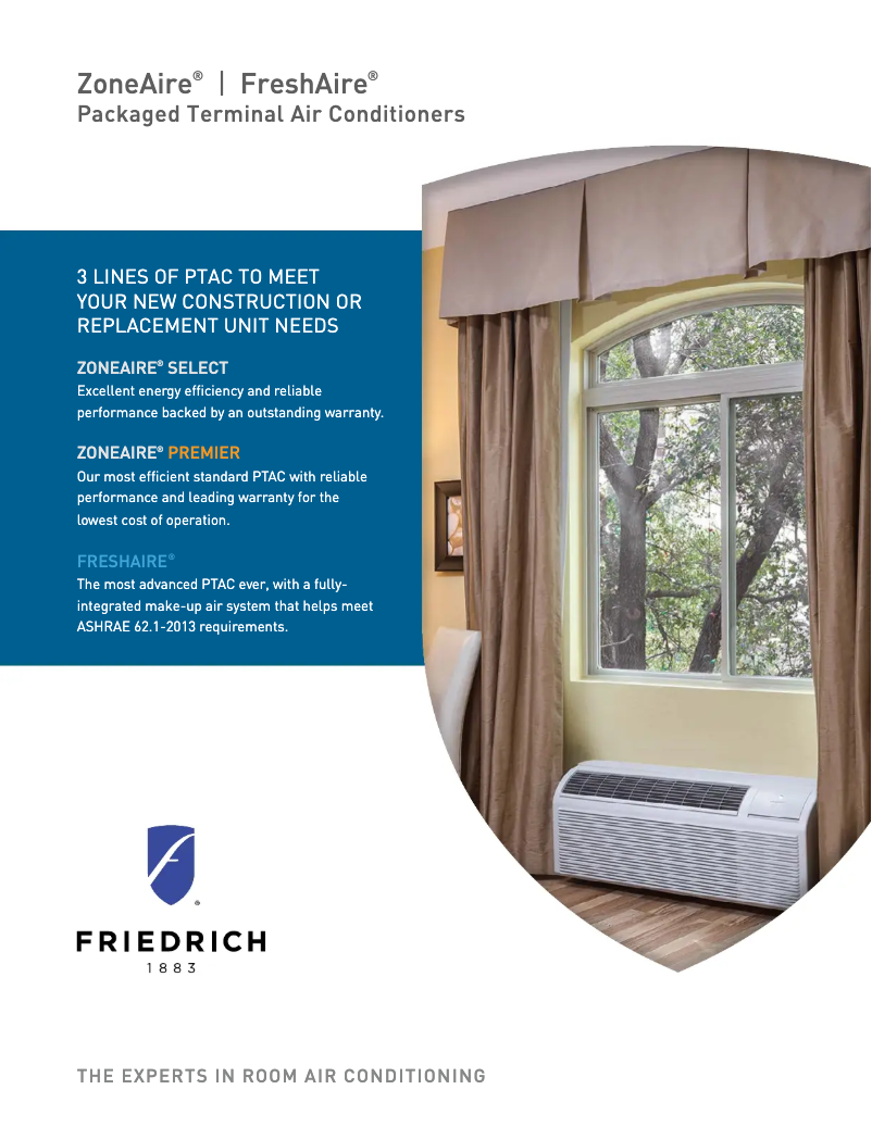 Page 1 de la notice Brochure Friedrich PZE15K5SB