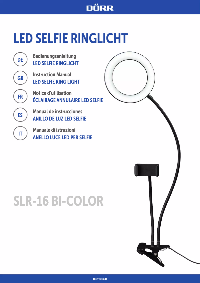 Page n°1 - Manuel utilisateur Dörr SLR-16