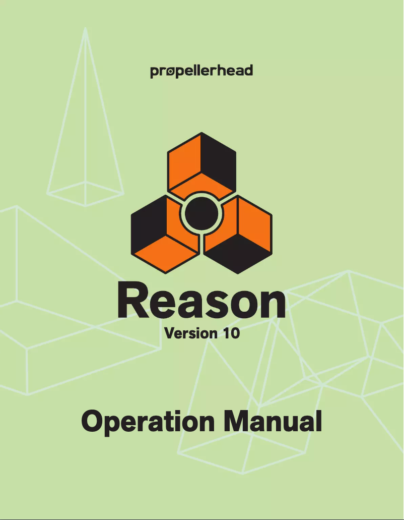 Page 1 de la notice Manuel utilisateur Propellerhead Reason 10.4