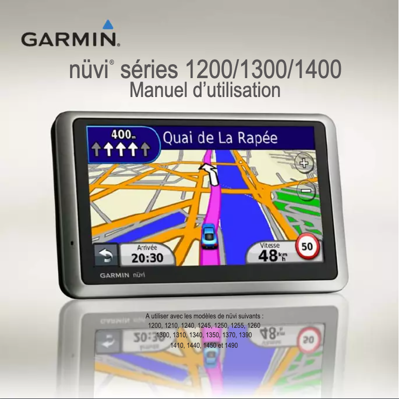Page 1 de la notice Manuel utilisateur Garmin nüvi 1350LMT