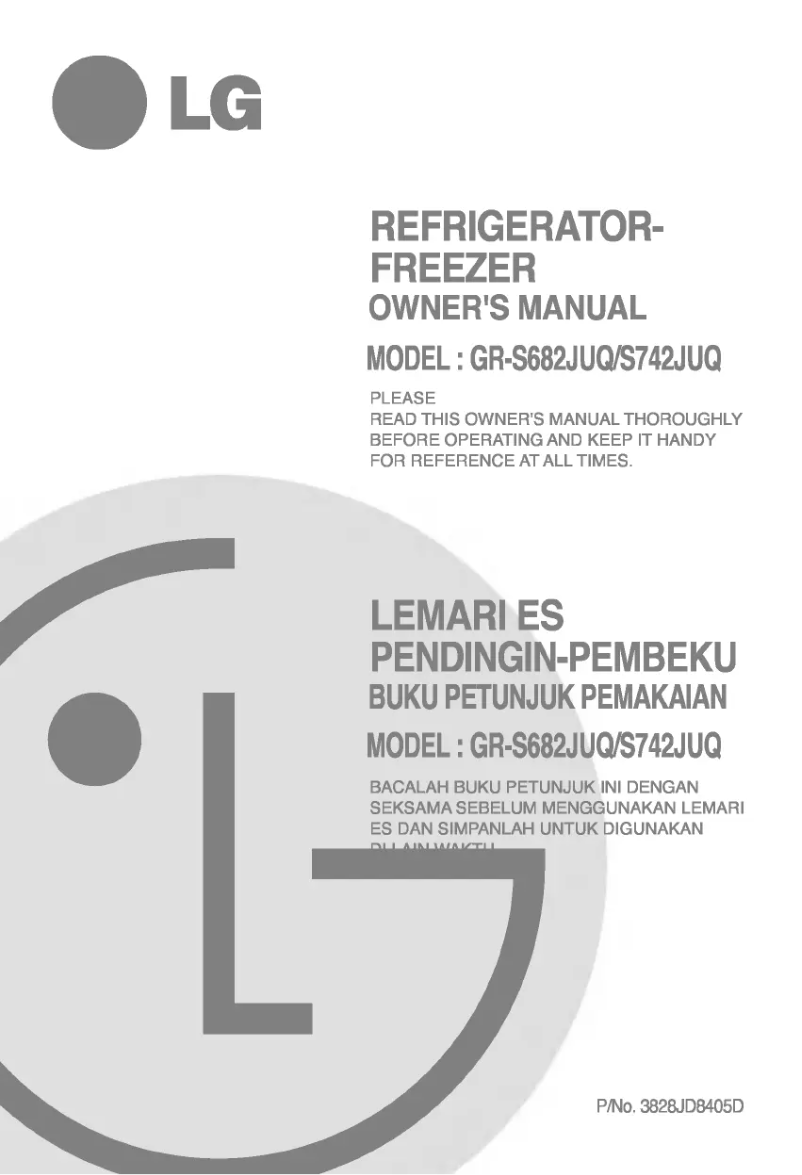 Image de la première page du manuel de l'appareil GR-S702JPQ