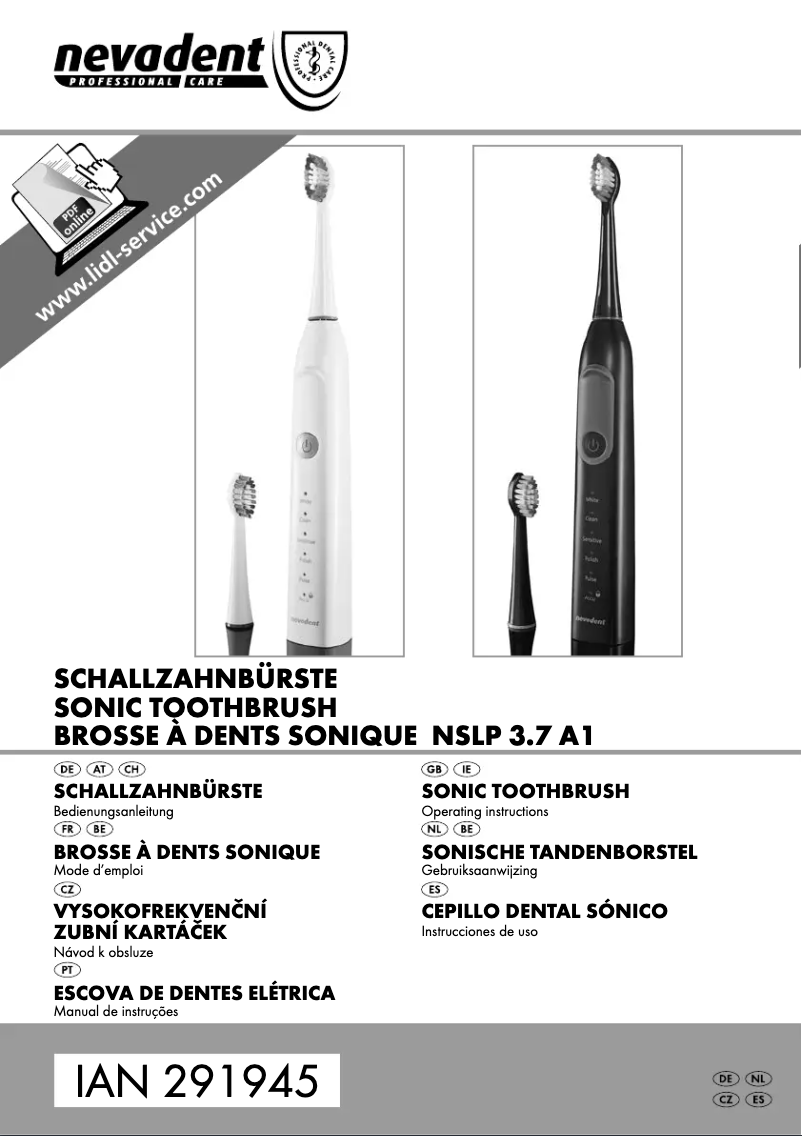 Imagen de la primera página del manual del dispositivo NSLP 3.7 A1
