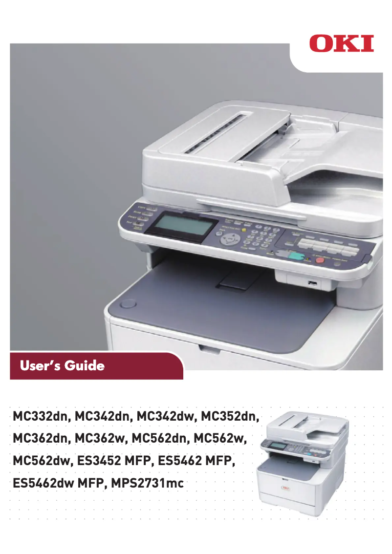 Image de la première page du manuel de l'appareil ES5462 MFP
