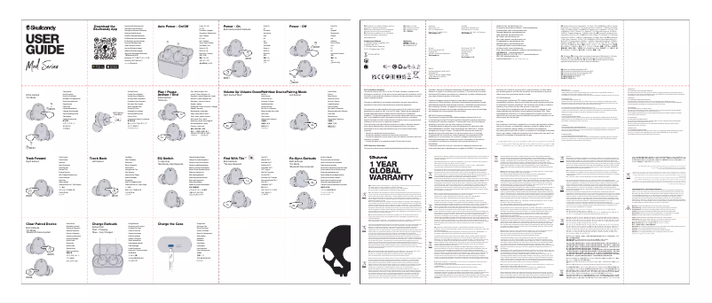 Page 1 de la notice Manuel utilisateur Skullcandy MOD True Wireless