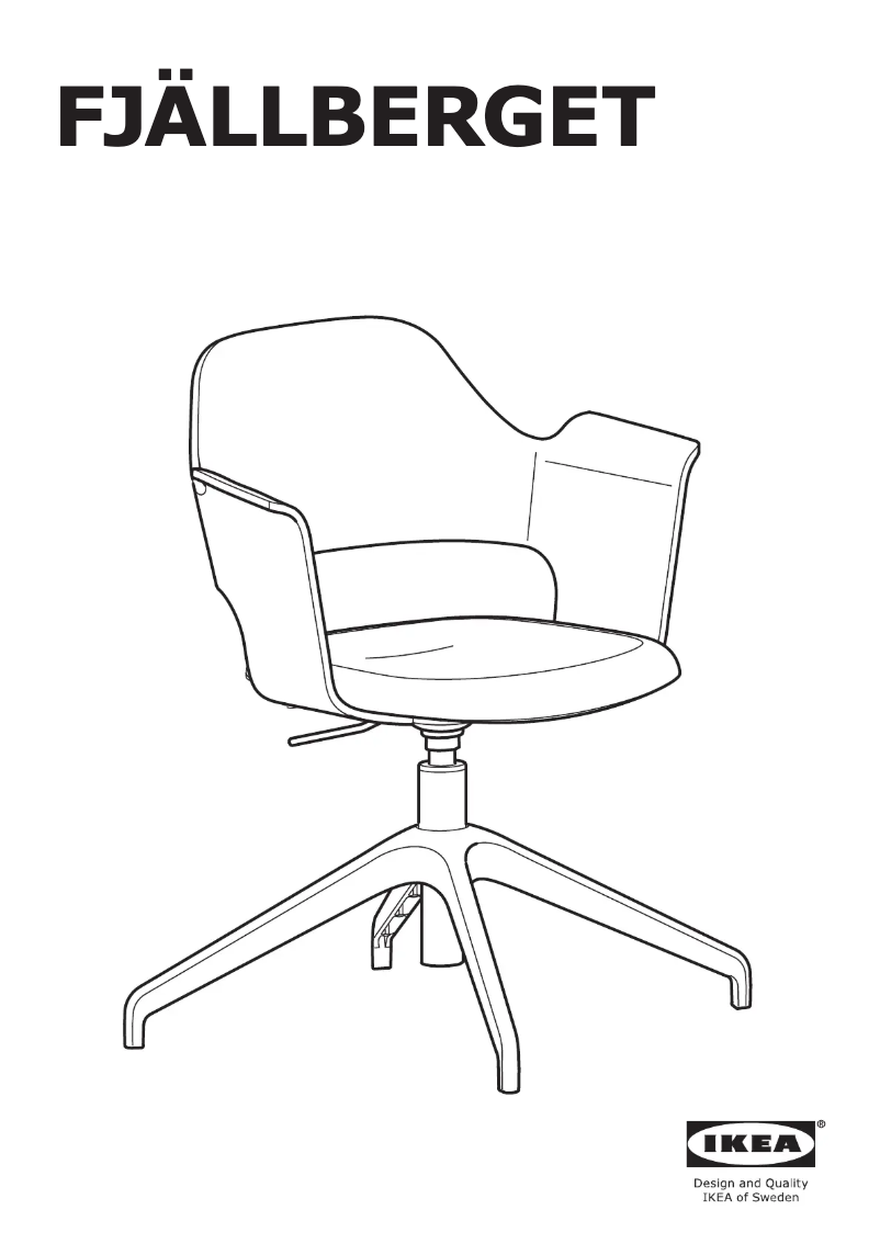 Page 1 de la notice Manuel utilisateur Ikea FJÄLLBERGET 404.877.68