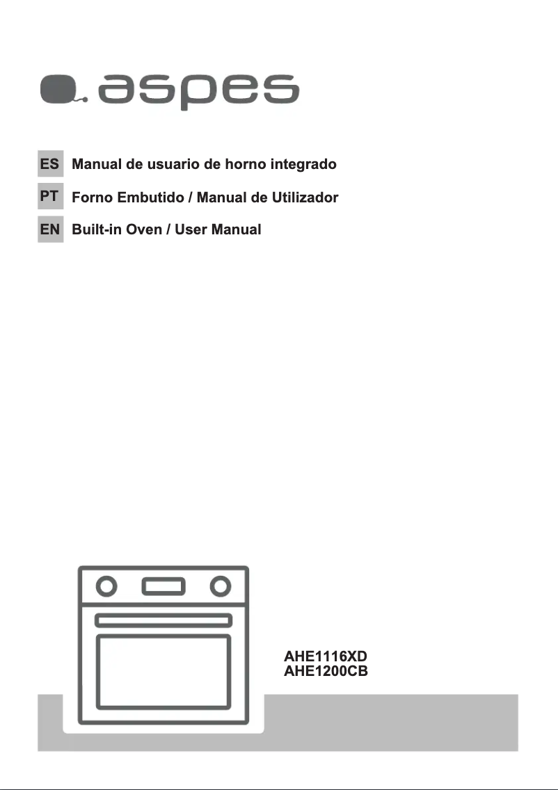 Page n°1 - Manuel utilisateur Aspes AHE1200CB