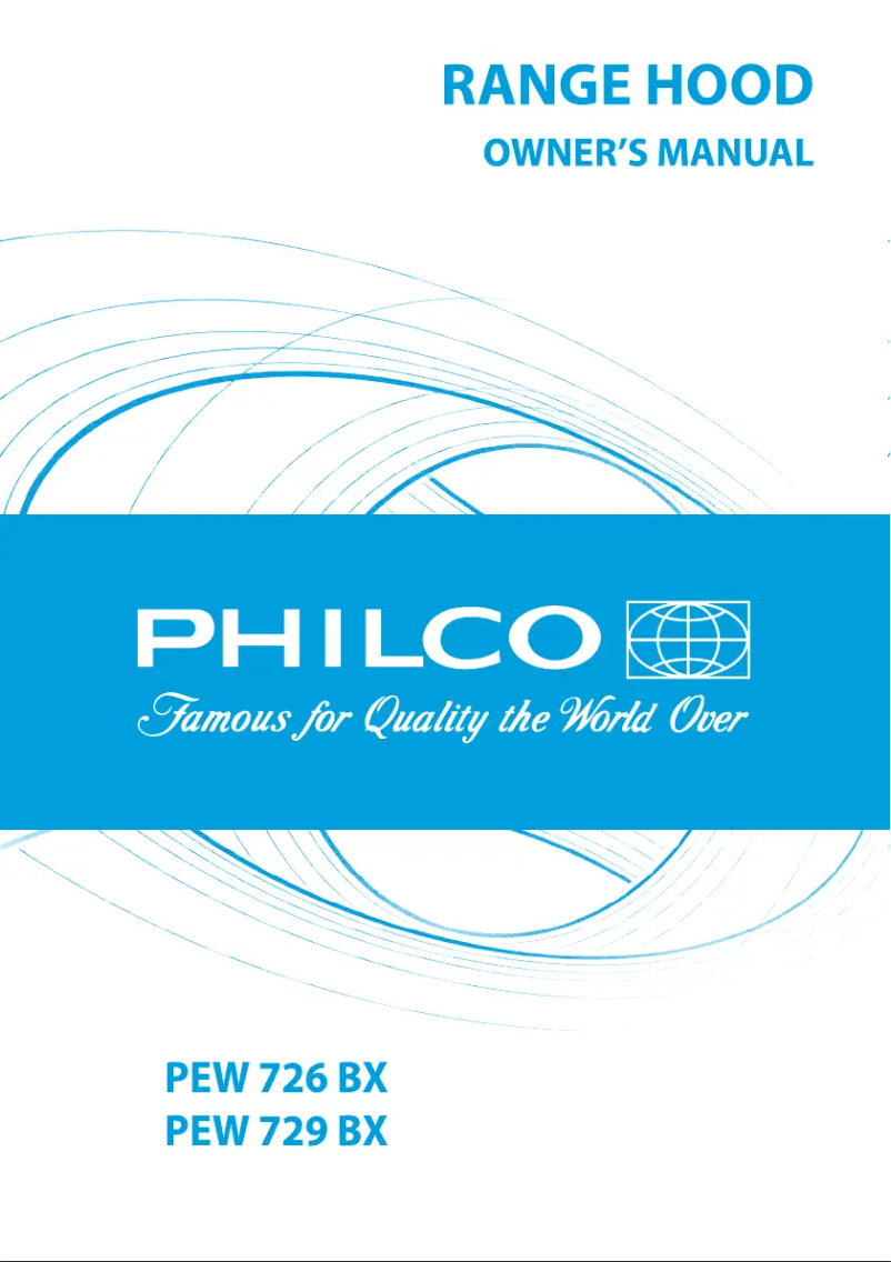 Page n°1 - Manuel utilisateur Philco PEW 726 BX