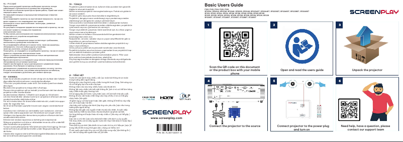 Page 1 de la notice Manuel utilisateur InFocus ScreenPlay SP2238ST