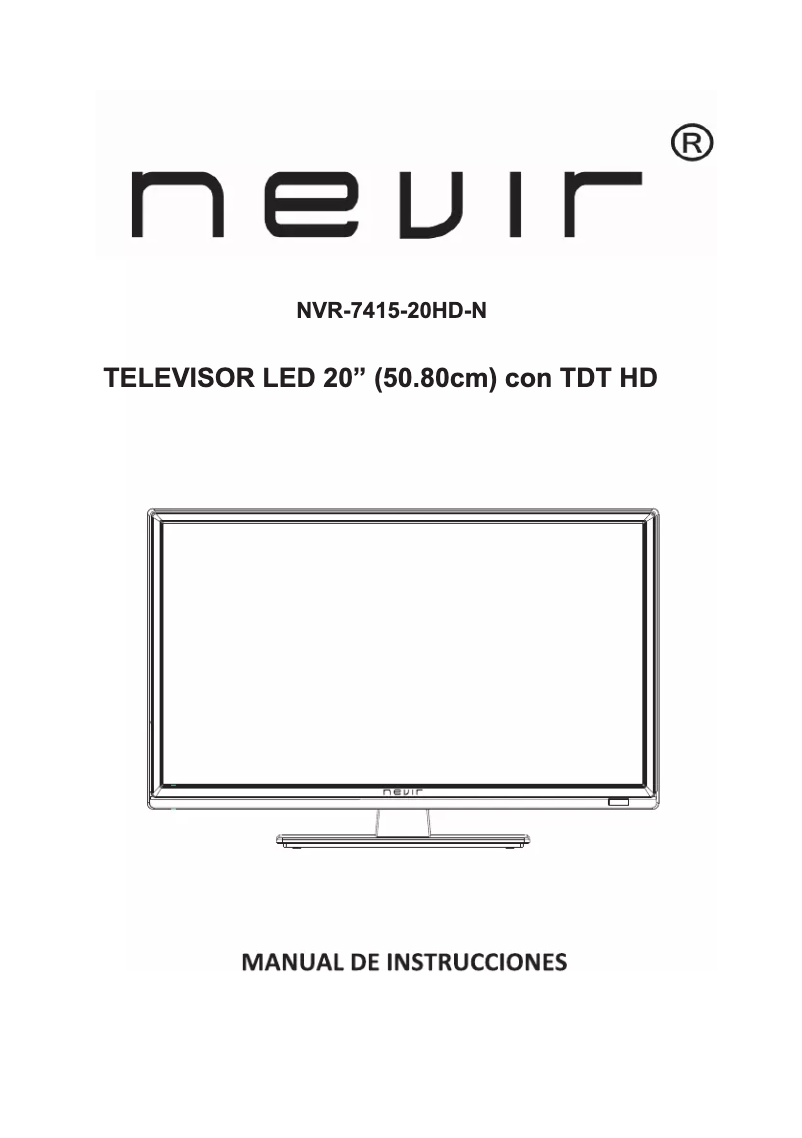 Page n°1 - Manuel utilisateur Nevir NVR-7415-20HD-N
