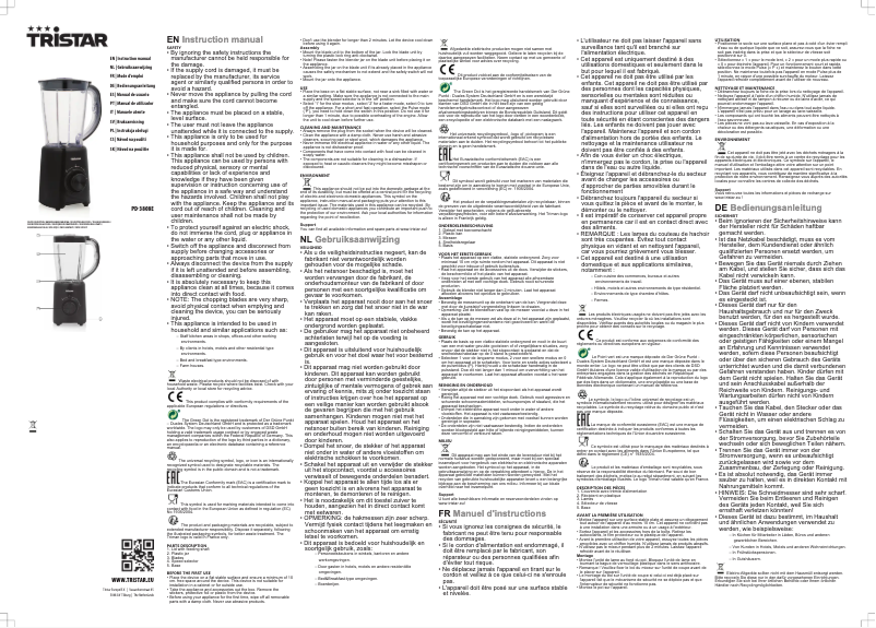 Imagen de la primera página del manual del dispositivo PD-3808E