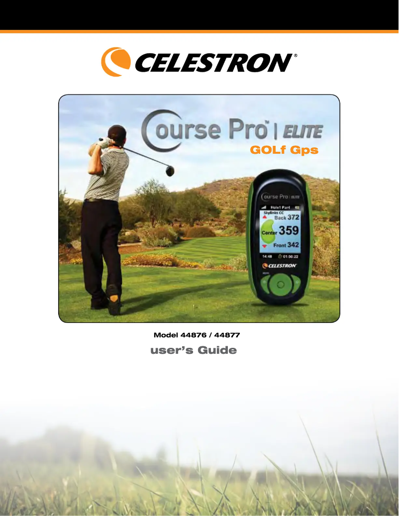 Page n°1 - Manuel utilisateur Celestron CoursePro Elite 44876