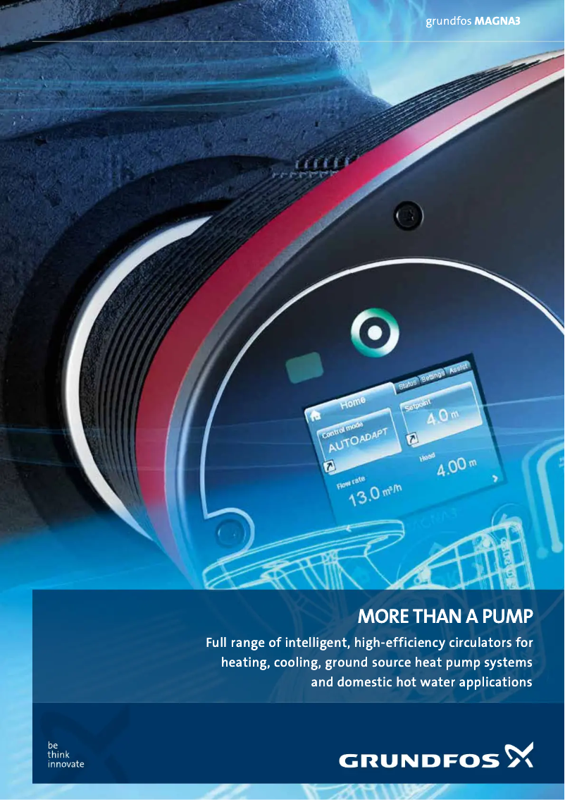 Page 1 of the manual Brochure Grundfos MAGNA3