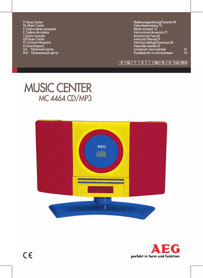 Image de la première page du manuel de l'appareil MC 4464