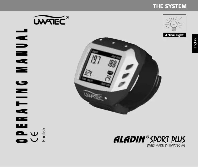 Page n°1 - Manuel utilisateur Uwatec Aladin Sport Plus