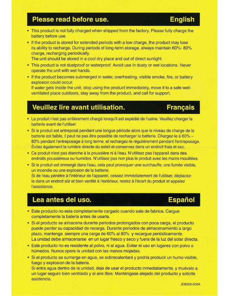 Page 1 de la notice Manuel utilisateur Kenwood BN-RK510