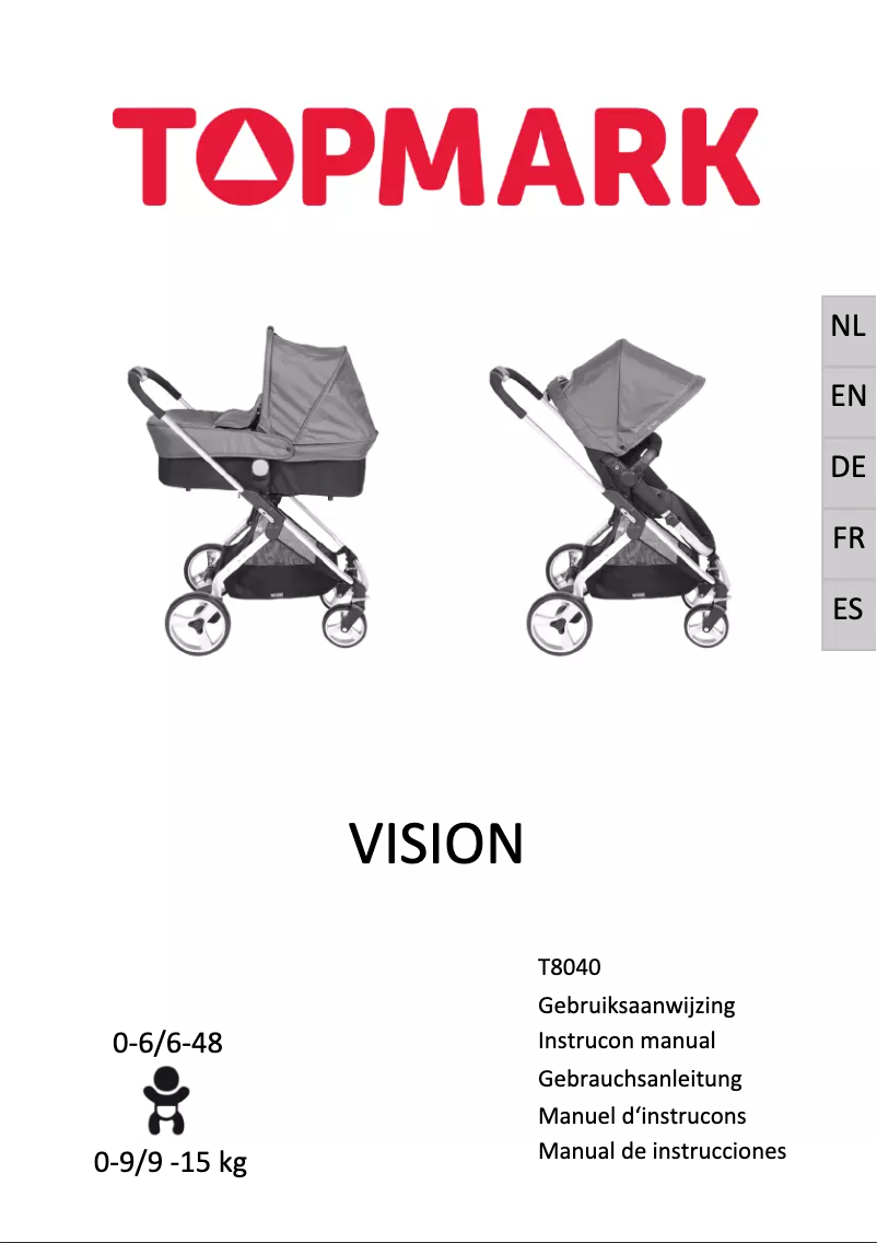 Image de la première page du manuel de l'appareil Vision T8040