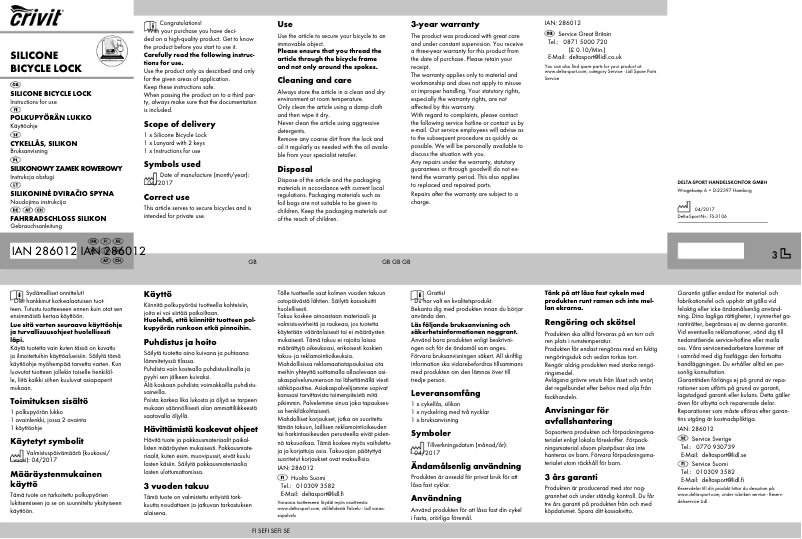 Página 1 del manual Manual de usuario Crivit IAN 286012