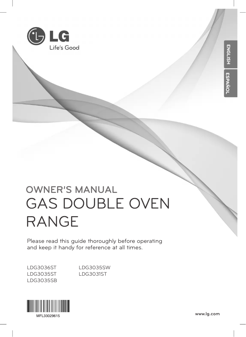 Página 1 del manual Manual de uso y mantenimiento LG LDG3036ST