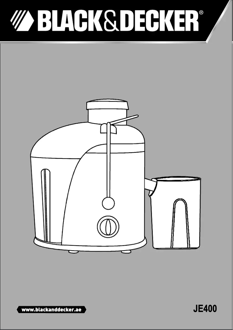Página 1 del manual Manual de usuario Black & Decker JE400