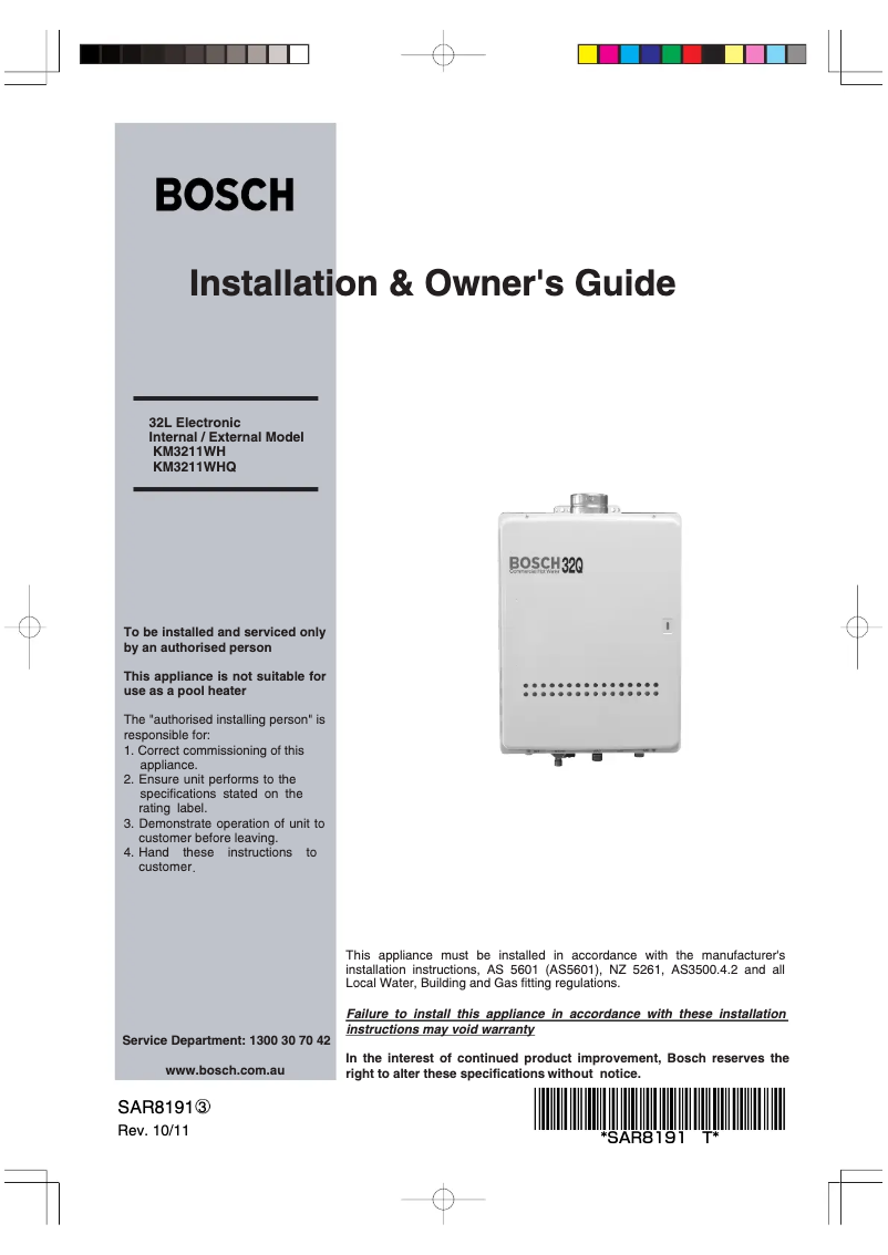 Page 1 de la notice Manuel utilisateur Bosch 32Q
