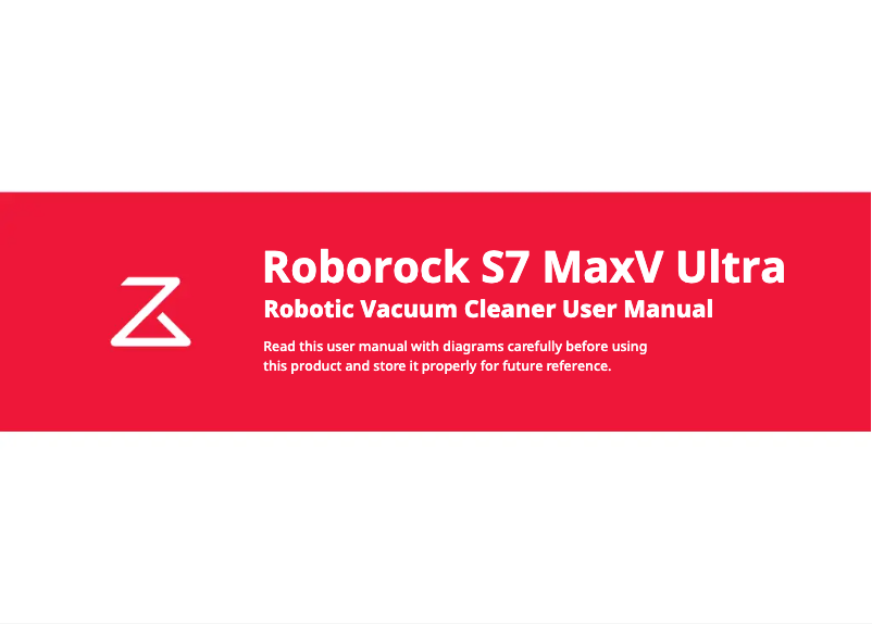 Page 1 de la notice Manuel utilisateur Roborock S7 MaxV