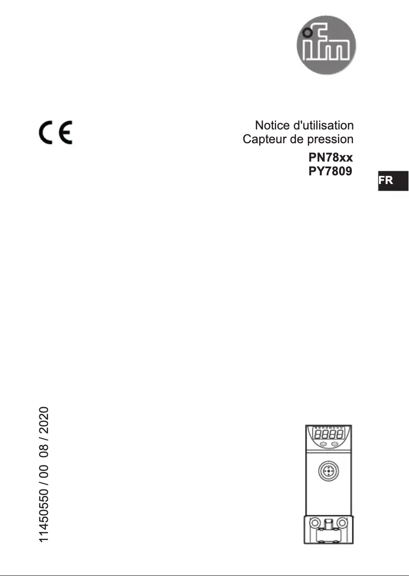 Image de la première page du manuel de l'appareil PN7809