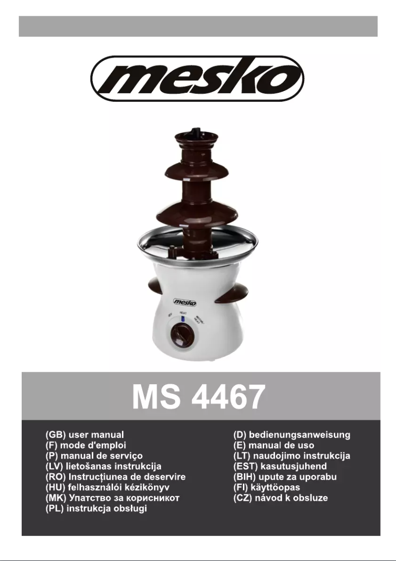 Página 1 del manual Manual de usuario Mesko MS 4467