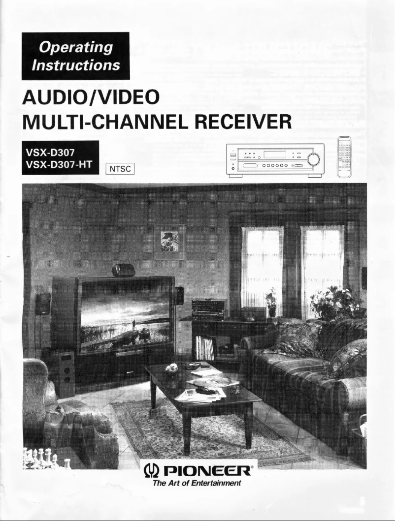 Image de la première page du manuel de l'appareil VSX-D307-HT