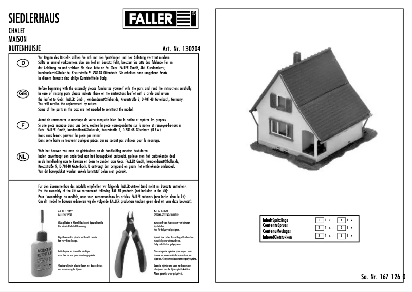 Page n°1 - Manuel utilisateur Faller 130204