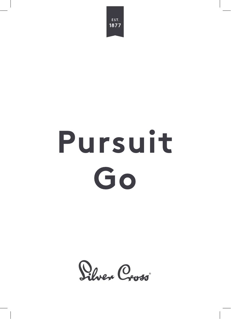 Image de la première page du manuel de l'appareil Pursuit Go