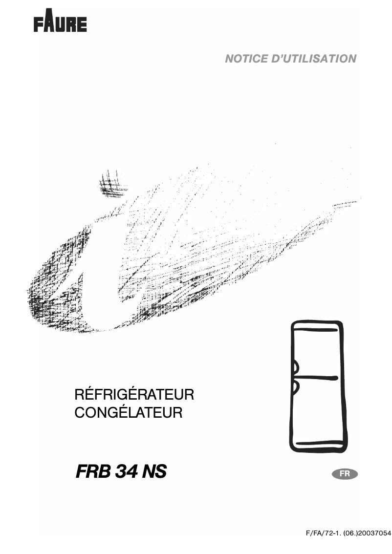Page 1 de la notice Manuel utilisateur Faure FRB34NS