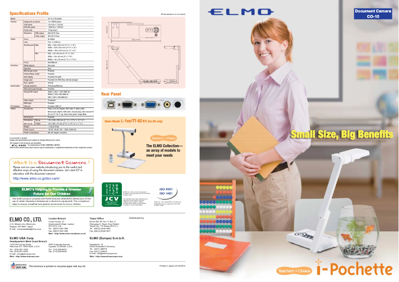 Page n°1 - Brochure Elmo i-Pochette CO-10