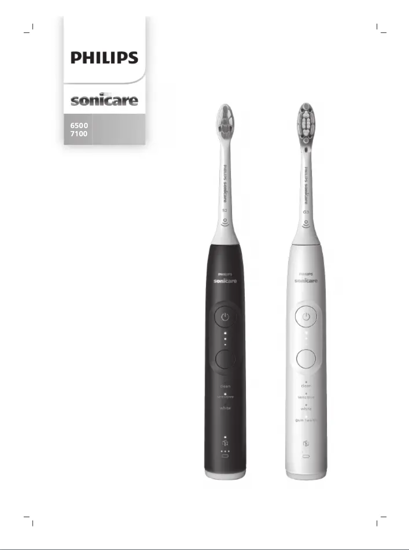 Image de la première page du manuel de l'appareil Sonicare 7100 HX7423