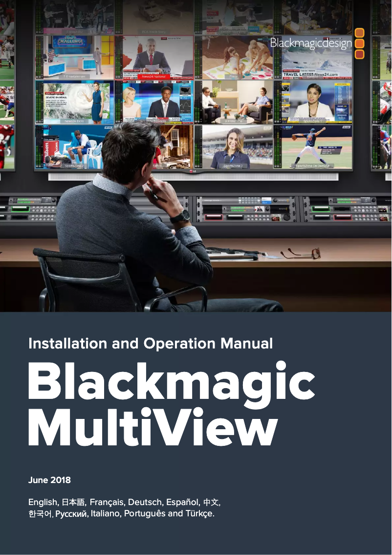 Page 1 de la notice Manuel utilisateur Blackmagic Design MultiView 4