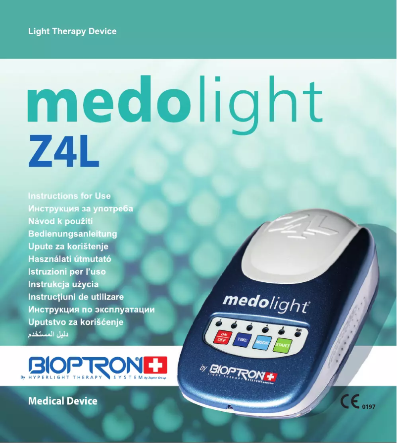 Page n°1 - Manuel utilisateur BIOPTRON MedoLight Z4L