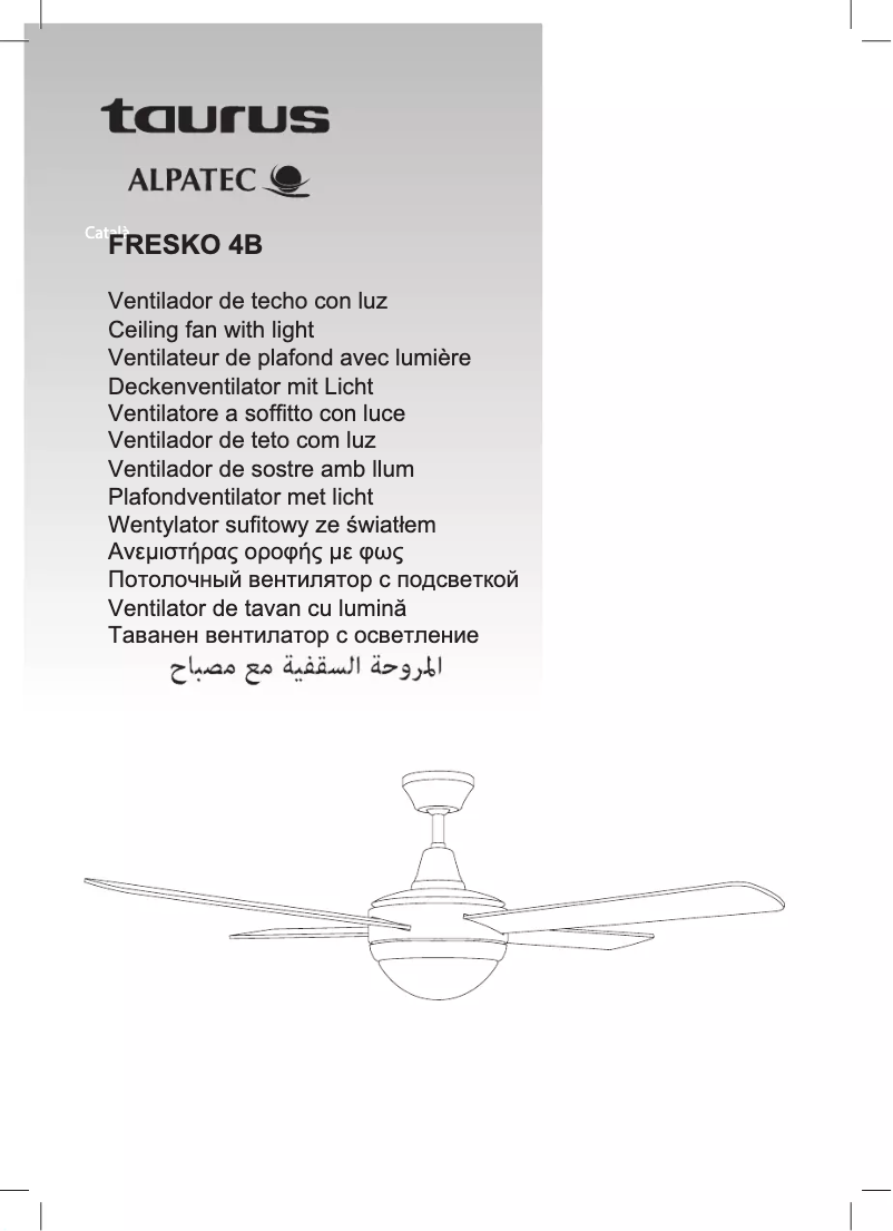 Page n°1 - Manuel utilisateur Taurus Fresko 4B